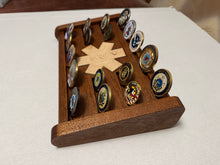 Load image into Gallery viewer, Customizable Desktop Challange Coin Rack. 17" or 12"