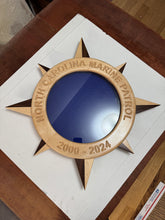 Load image into Gallery viewer, Compass Rose Shadow Box, Smaller 18" Diameter Frame.