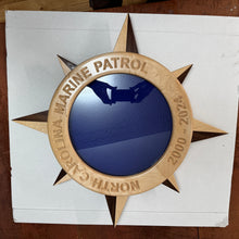 Load image into Gallery viewer, Compass Rose Shadow Box, Smaller 18" Diameter Frame.