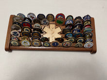 Load image into Gallery viewer, Customizable Desktop Challange Coin Rack. 17" or 12"