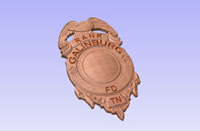 Load image into Gallery viewer, Gatlinburg TN Fire Department 3D Wooden Badge Plaque