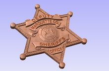 Load image into Gallery viewer, Marquette County Michigan Sheriff 3D Wooden Badge