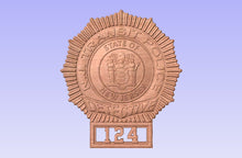 Load image into Gallery viewer, State of New Jersey Transit Police 3D Wooden Badge