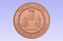 Load image into Gallery viewer, United States Coast Guard "Ask The Chief" Chief Coin Plaque for the Chief Petty Officer CPO a great CCTI Gift