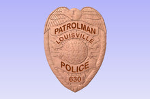 Load image into Gallery viewer, Metro Louisville Kentucky Police Department 3D Wooden Badge