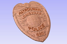 Load image into Gallery viewer, Metro Louisville Kentucky Police Department 3D Wooden Badge