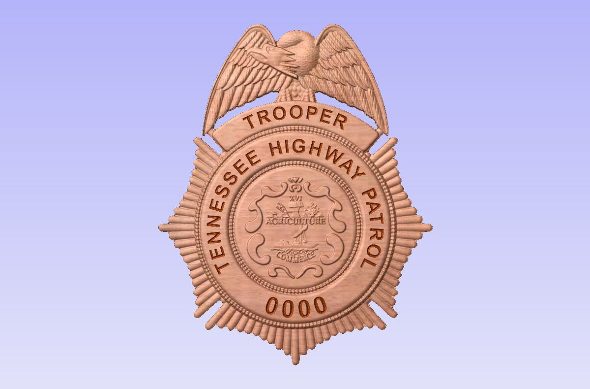 Tennessee Highway Patrol THP State Trooper Badge – With The Grain