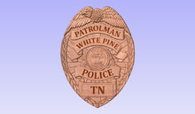 Load image into Gallery viewer, White Pine Tennessee Police Department Uniform Badge