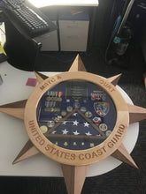 Load image into Gallery viewer, Compass Rose Shadow Box. Free Shipping