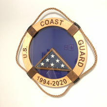 Load image into Gallery viewer, Coast Guard Life Ring Shadow Box, Customizable.