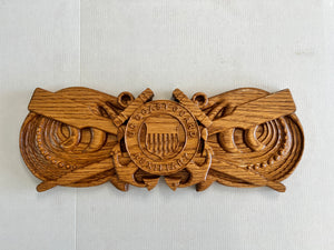 Coast Guard Auxiliary Coxswain Breast Insignia Device, USCG AUX COXN Pin