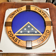 Load image into Gallery viewer, Coast Guard Life Ring Shadow Box, Standard. Free Shipping
