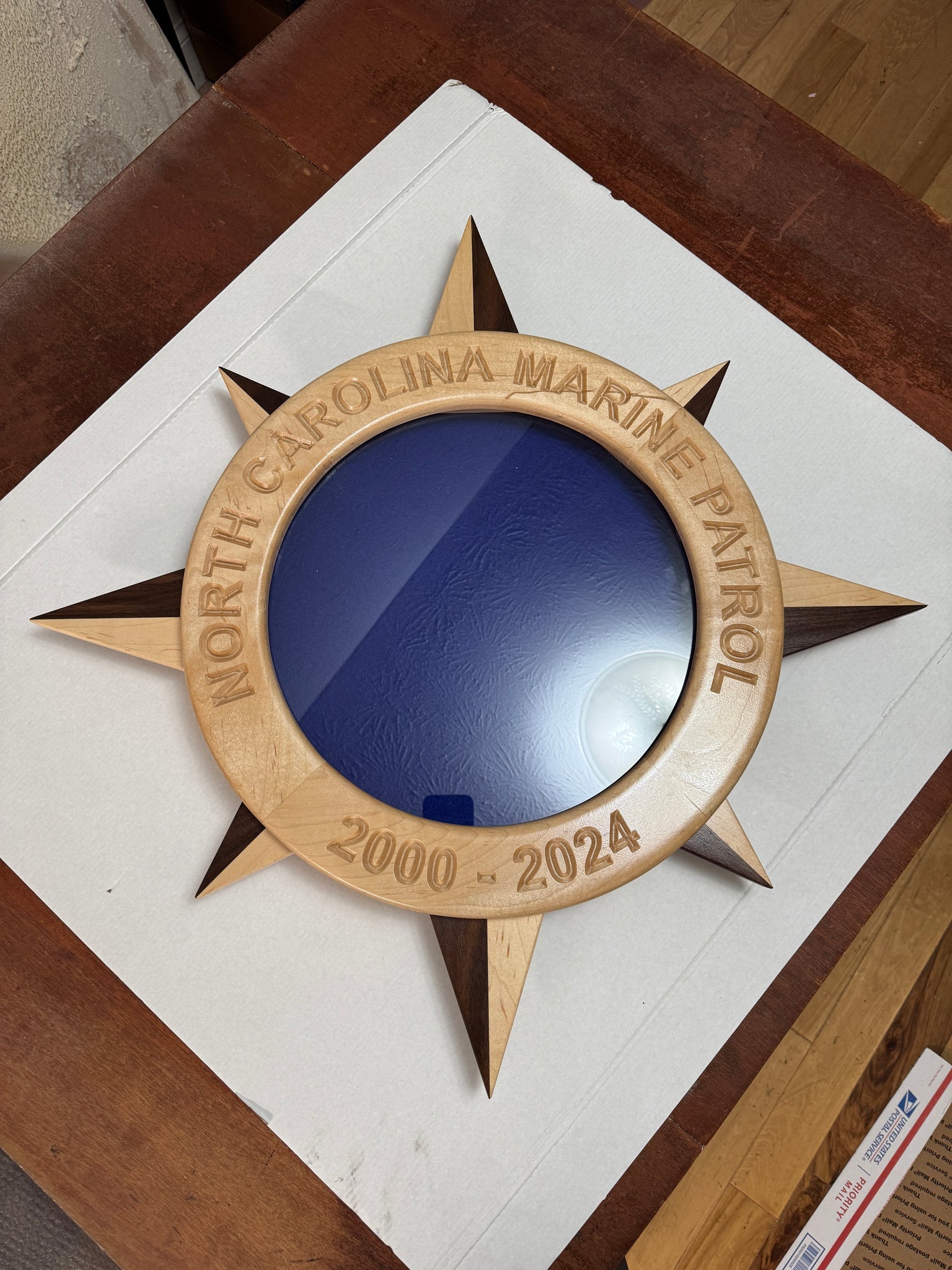 Compass Shadow Box Compass Rose Shadow Box, Smaller 18