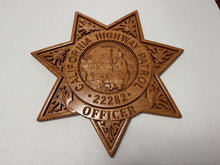 Load image into Gallery viewer, California Highway Patrol CHP 3D Wooden Badge

