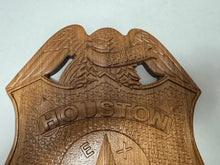 Load image into Gallery viewer, Houston Police 3D Wooden Badge
