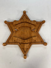 Load image into Gallery viewer, Marquette County Michigan Sheriff 3D Wooden Badge
