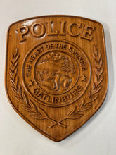 Load image into Gallery viewer, Gatlinburg TN Police Department 3D Wooden Patch Plaque
