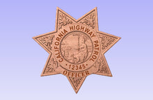 Load image into Gallery viewer, California Highway Patrol CHP 3D Wooden Badge
