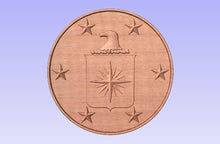 Load image into Gallery viewer, Central Intelligence Agency, CIA, 3D Wooden Seal
