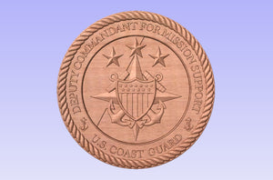 U.S. Coast Guard Deputy Commandant for Mission Support plaque DCMS