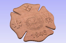 Load image into Gallery viewer, Gatlinburg TN Fire Department 3D Wooden Patch Plaque
