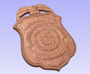 Coast Guard Marine Investigator Badge