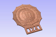 Load image into Gallery viewer, State of New Jersey Transit Police 3D Wooden Badge
