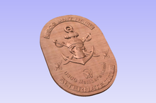 Load image into Gallery viewer, Skull Plaque, Pirate, Crossed Cutlas

