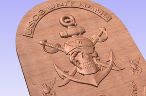 Skull Plaque, Pirate, Crossed Cutlas