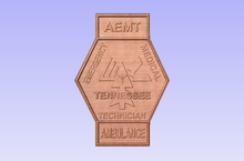 Load image into Gallery viewer, Tennessee State Advanced EMT (AEMT) Patch Plaque
