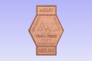Tennessee State Advanced EMT (AEMT) Patch Plaque