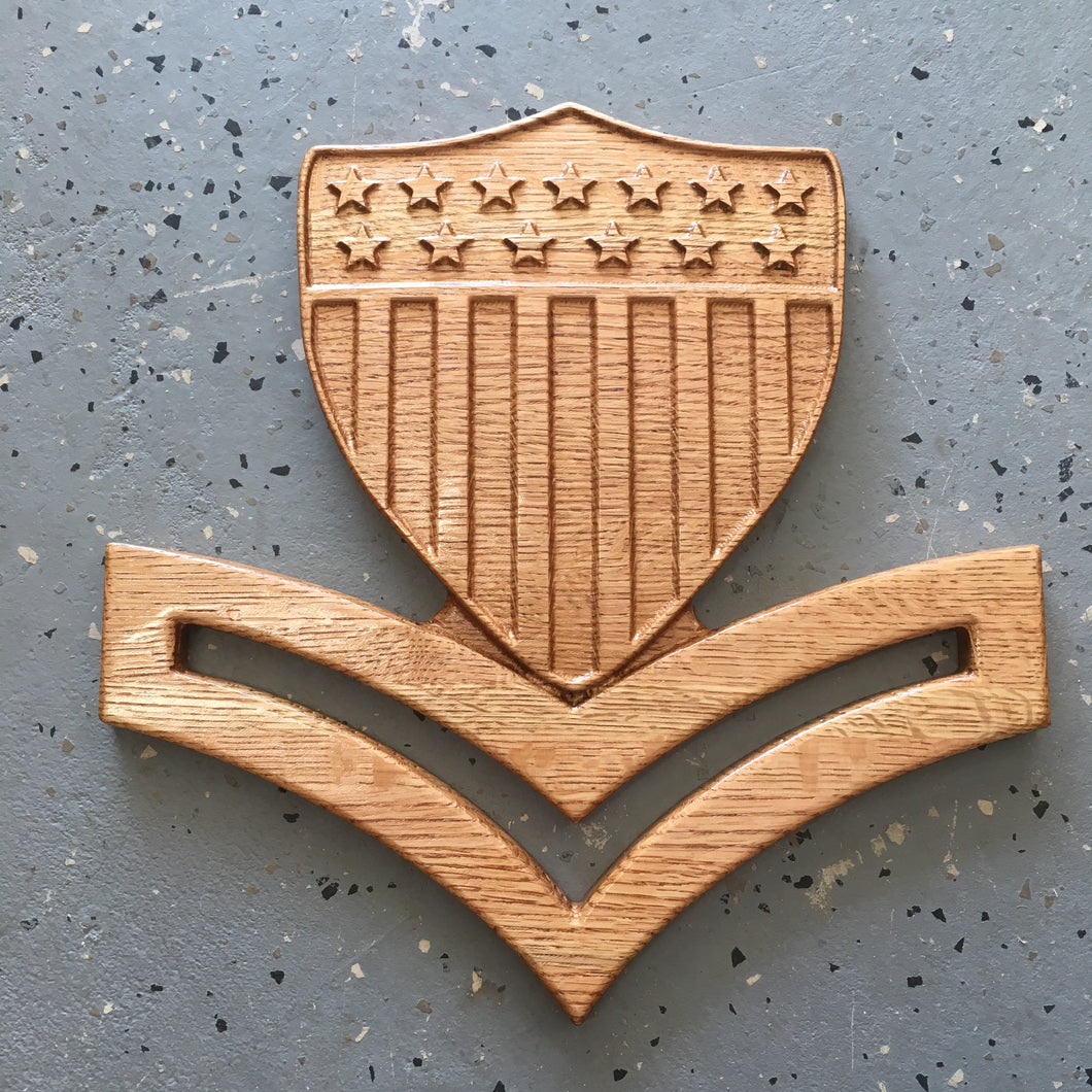 Coast Guard E-5 Petty Officer Second Class Collar Device