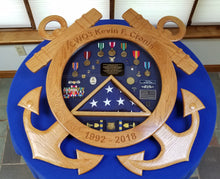 Load image into Gallery viewer, USCG Shield Shadow Box.
