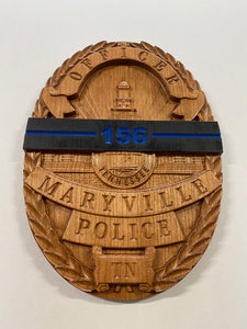 Maryville Tennessee Police Department Memorial Banded Badge