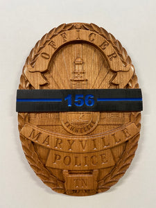 Maryville Tennessee Police Department Memorial Banded Badge