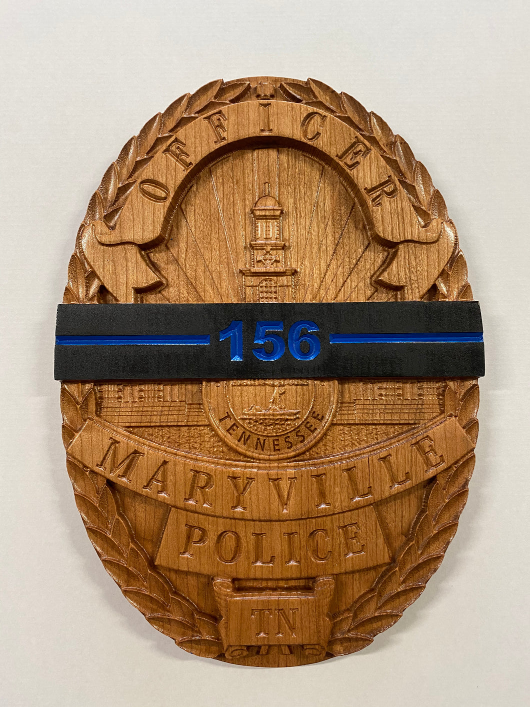 Maryville Tennessee Police Department Memorial Banded Badge