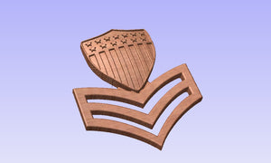 Coast Guard E-6 Petty Officer First Class Collar Device