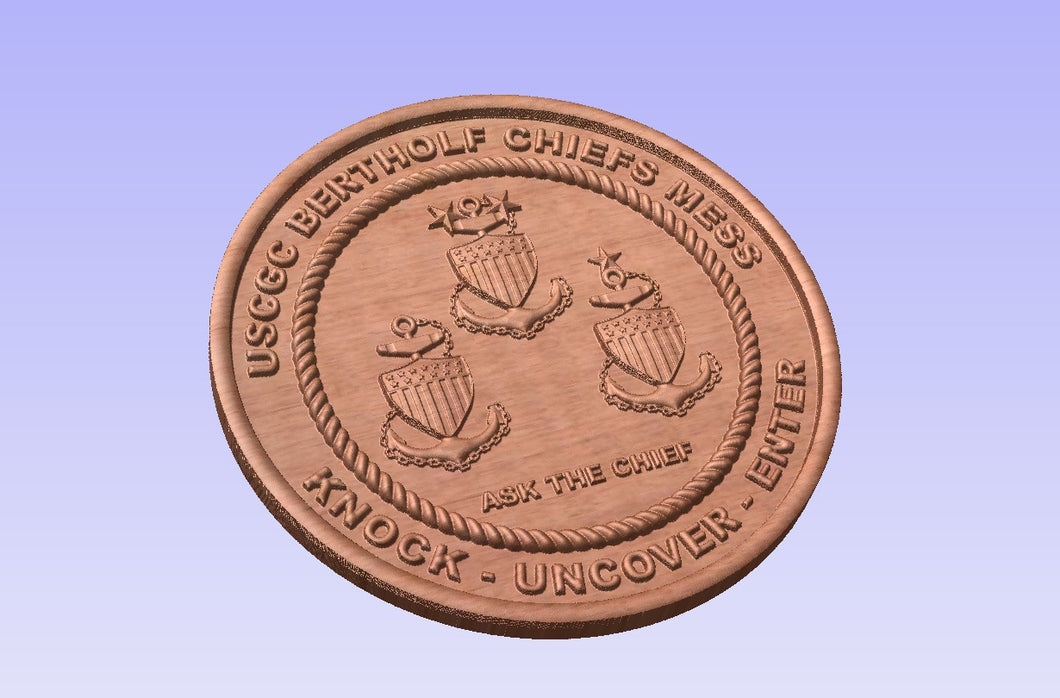 Coast Guard Chiefs Mess Door Plaque