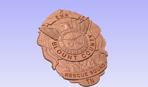 Blount County Rescue Squad BCRS Badge