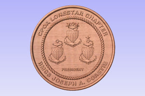 Coast Guard Chief Petty Officer Association Officer CPOA Recognition Plaque