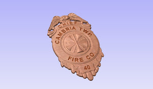 Cambria Township Pennsylvania Fire Company Badge
