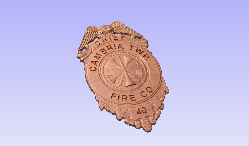 Cambria Township Pennsylvania Fire Company Badge