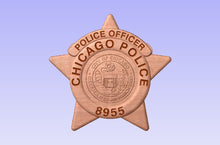 Load image into Gallery viewer, Chicago Police Department 3D Wooden Badge
