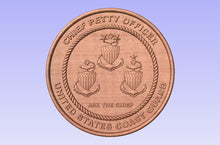 Load image into Gallery viewer, United States Coast Guard &quot;Ask The Chief&quot; Chief Coin Plaque for the Chief Petty Officer CPO a great CCTI Gift
