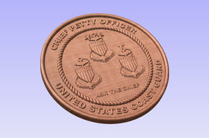 United States Coast Guard "Ask The Chief" Chief Coin Plaque for the Chief Petty Officer CPO a great CCTI Gift