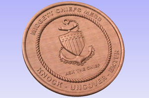 Coast Guard Chiefs Mess Door Plaque