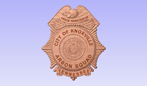 Knoxville Tennessee Arson Investigation Uniform Badge