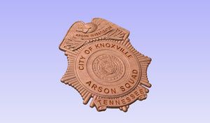 Knoxville Tennessee Arson Investigation Uniform Badge