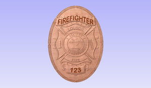 City of Louden Tennessee TN Fire Department Badge