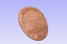 Load image into Gallery viewer, Louisville Kentucky Police Department 3D Wooden Badsge
